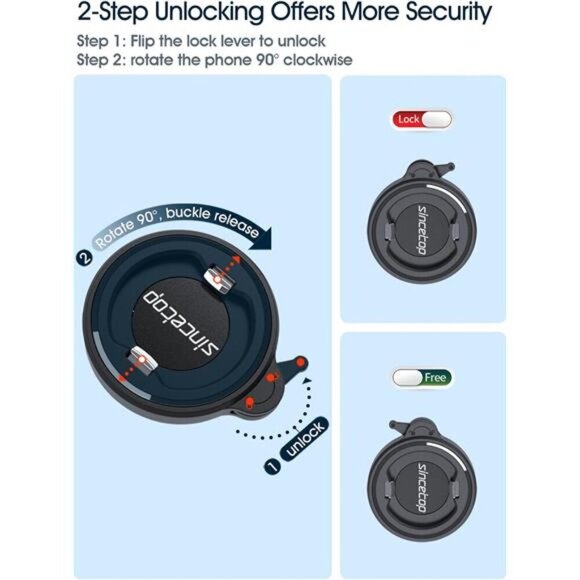 Bike Phone Mount,Mountain Bicycle Cell Phone Holder,Universal Aluminum Handlebar - Picture 5 of 7